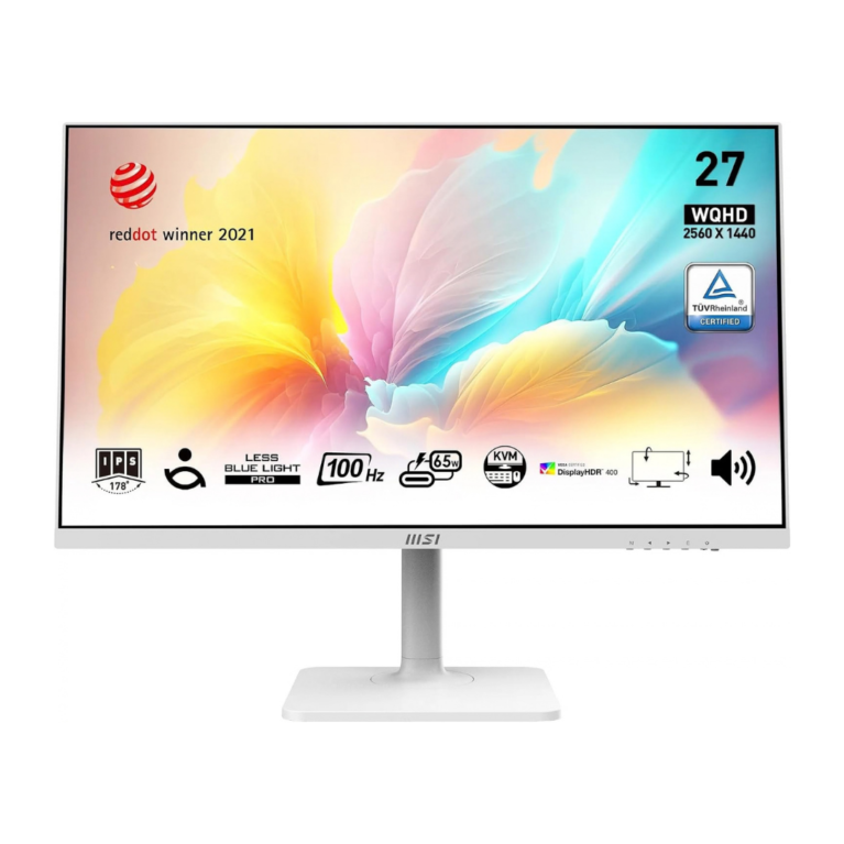 MSI MD272QXPW - 27 Inch WQHD (2560 x 1440) IPS Panel 100Hz 1ms White