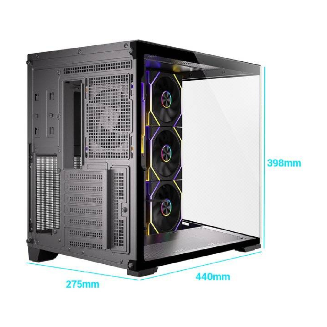 ES-Gaming Zero Max 7-Fan Case (Black) - الصورة 3