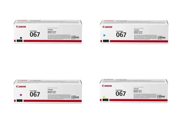 Canon 067 Original Toner Cartridge Set (Black, Cyan, Magenta, Yellow) – Complete 4-Color Pack – Sold as a Full Set of Four