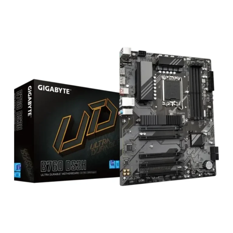 Gigabyte B760 DS3H ATX LGA1700 DDR5 Motherboard – Black