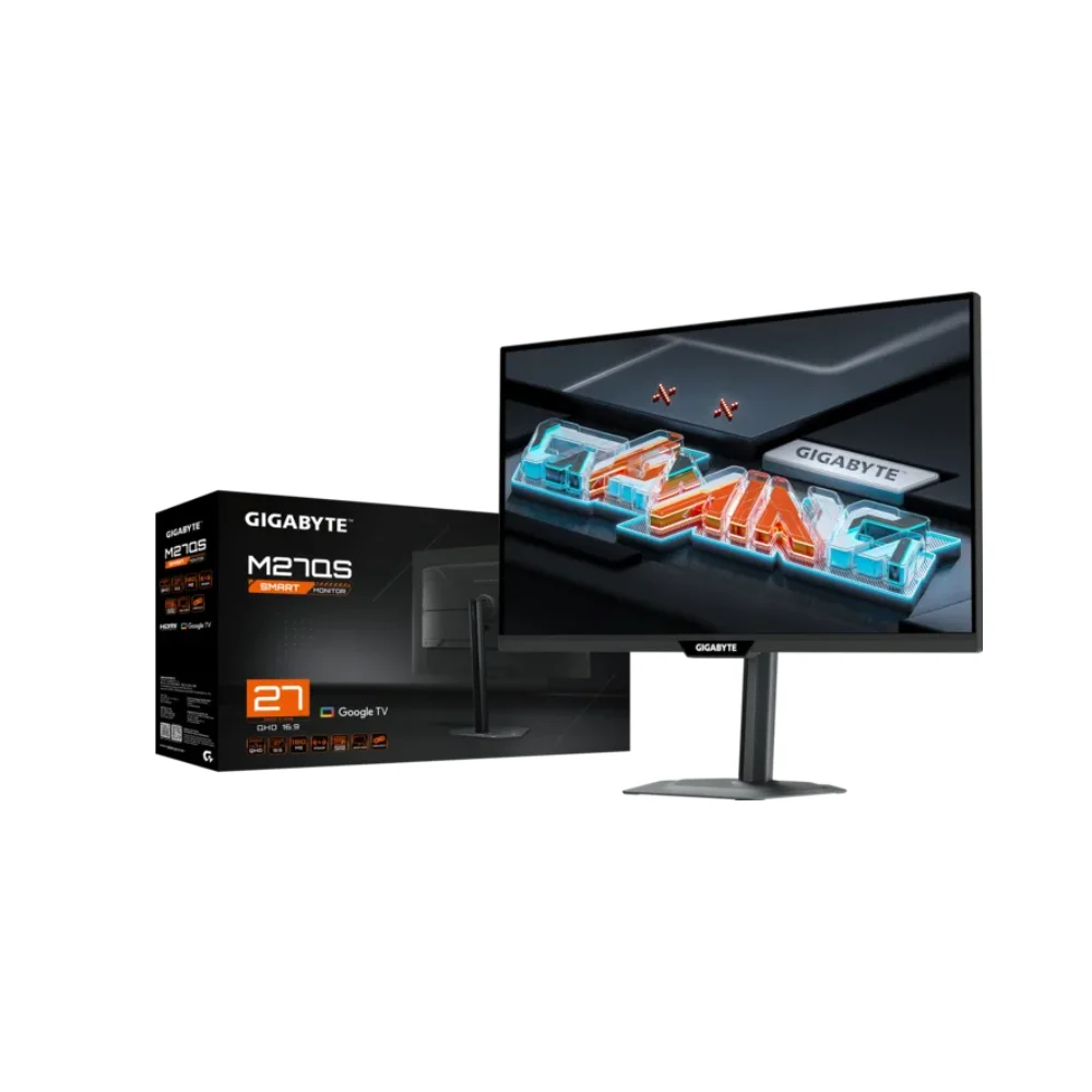 GIGABYTE M27QS 27″ Gaming Monitor – QHD 180Hz SS IPS – Google TV