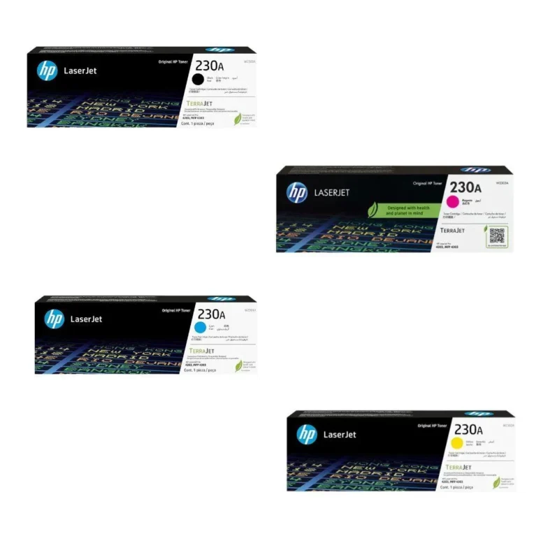 HP Original 4-Color Toner Cartridge Set (Black, Cyan, Magenta, Yellow) Genuine HP Combo Pack for High-Quality Printing, Reliable Performance & Vivid Colors
